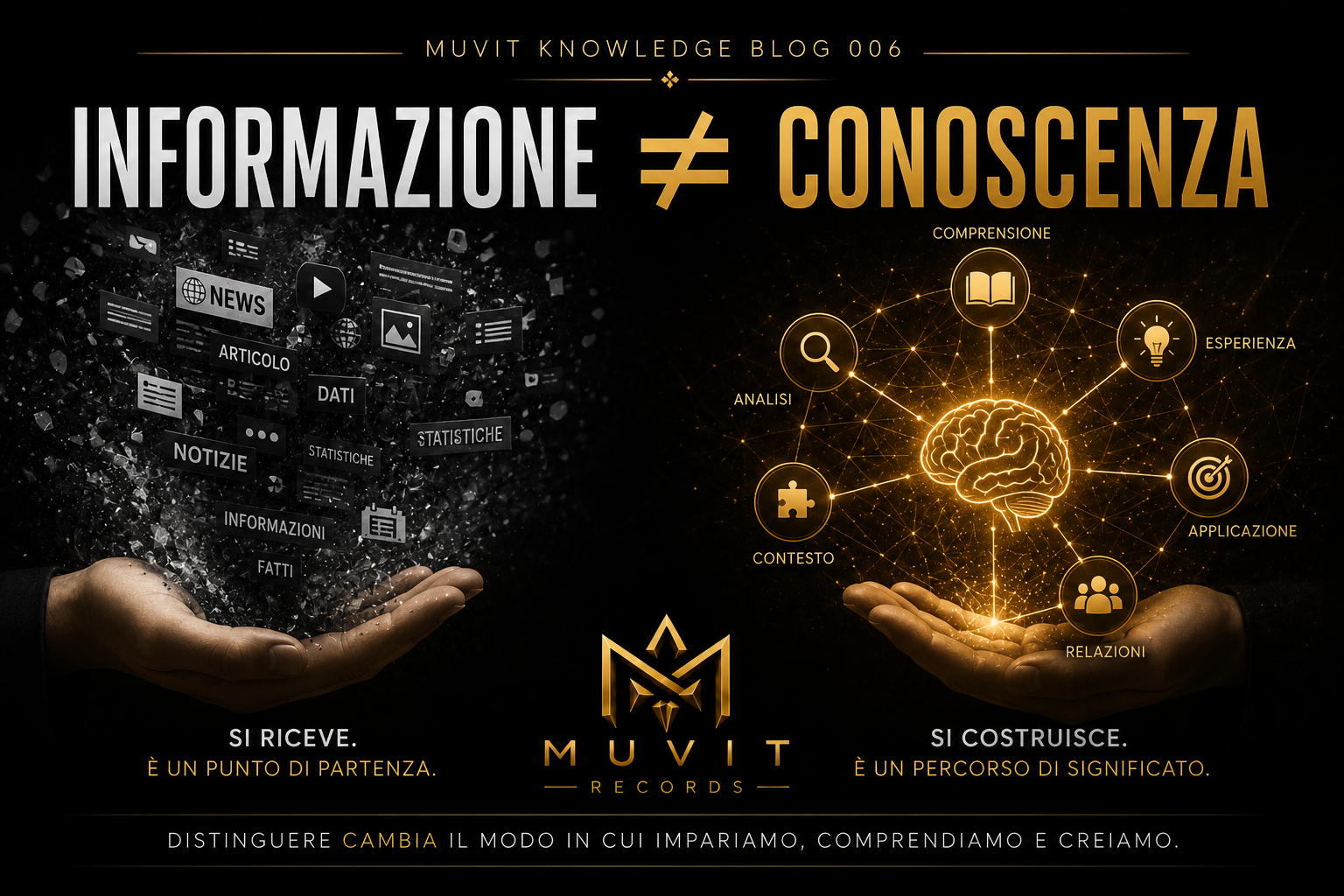 Informazione ≠ Conoscenza