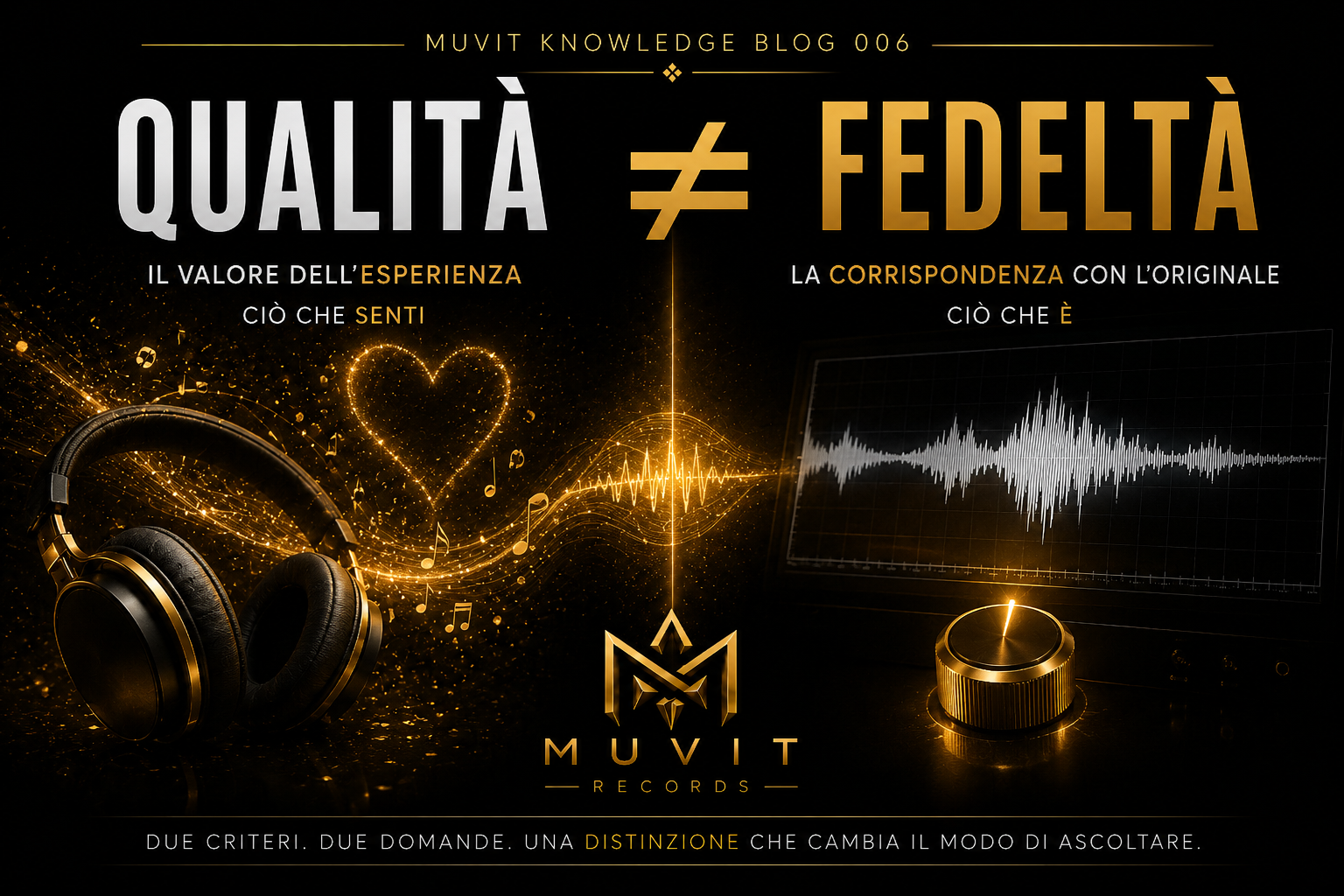 Qualità ≠ Fedeltà