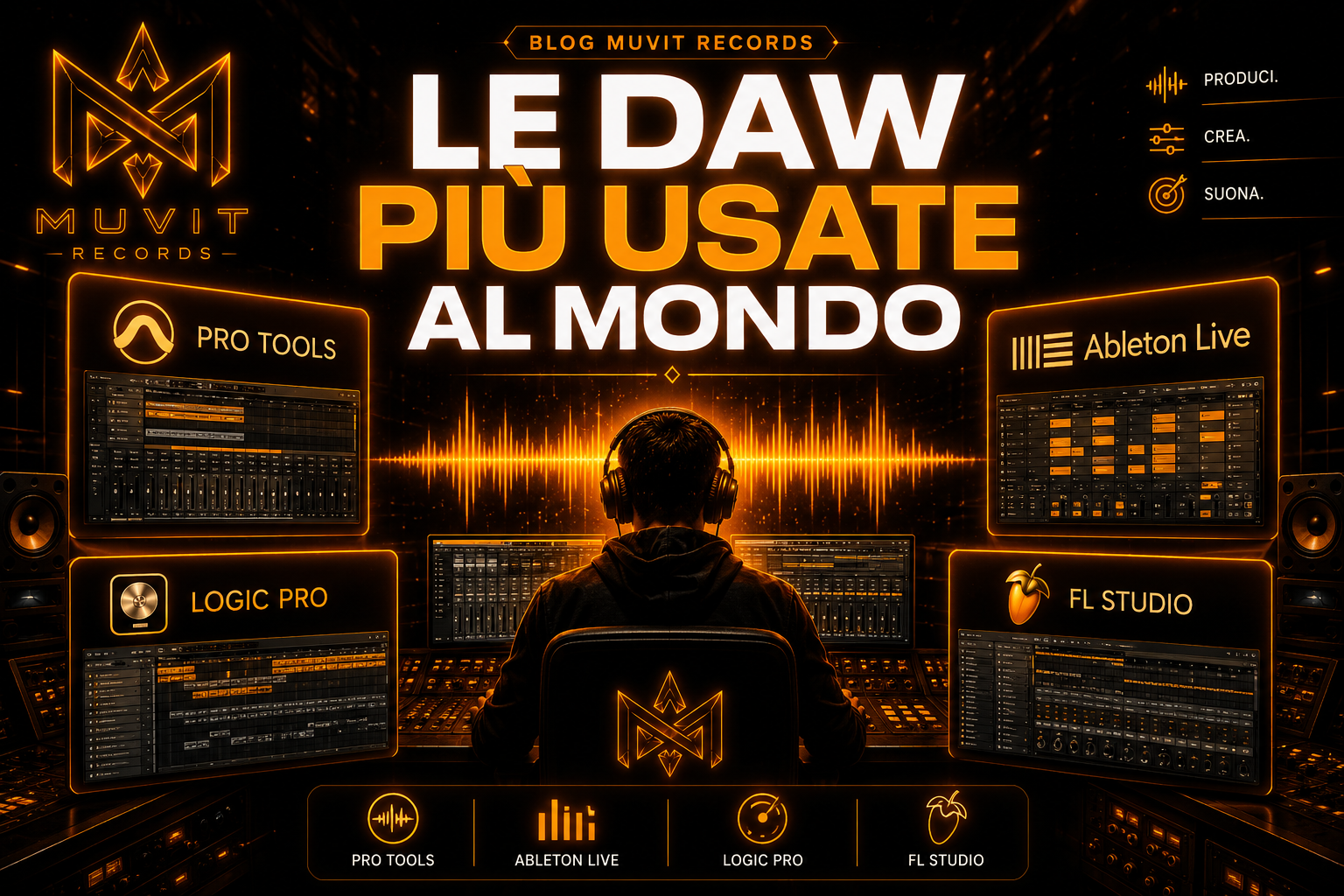 Quali software di produzione audio professionali sono più utilizzati