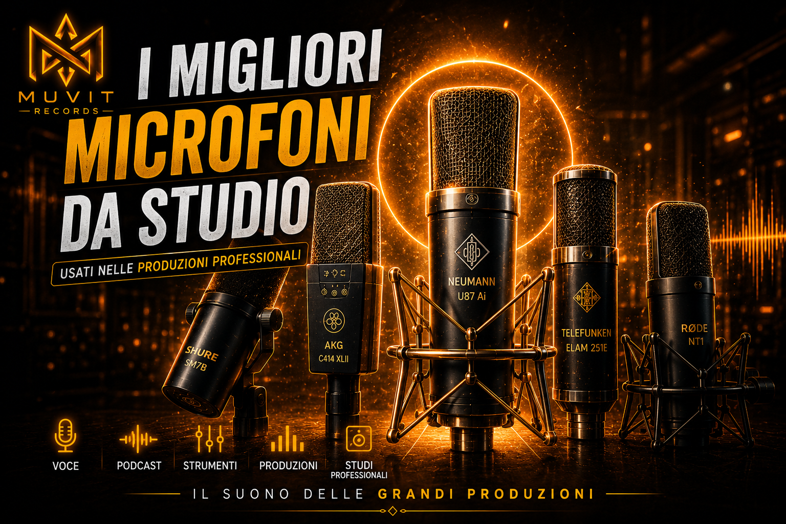 Migliori Microfoni da Studio per Recording e Produzione (2026)