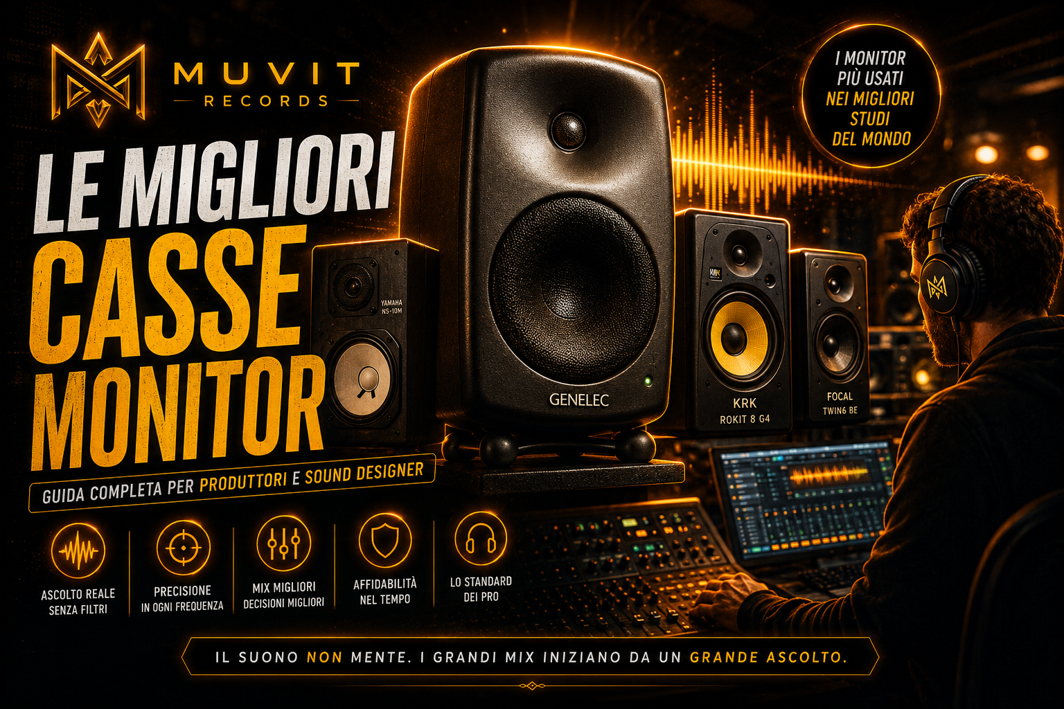 Le Migliori Monitor da Studio per Mixing e Produzione Musicale (2026)