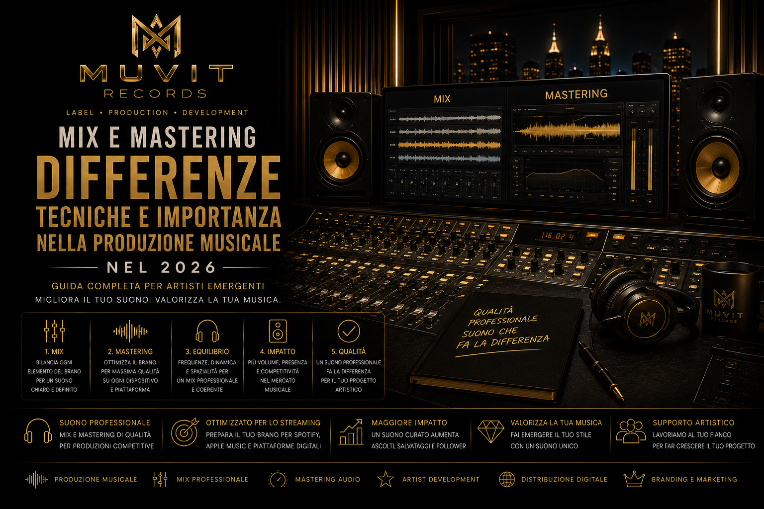 Mix e Mastering: Differenze, Tecniche e Importanza nella Produzione Musicale