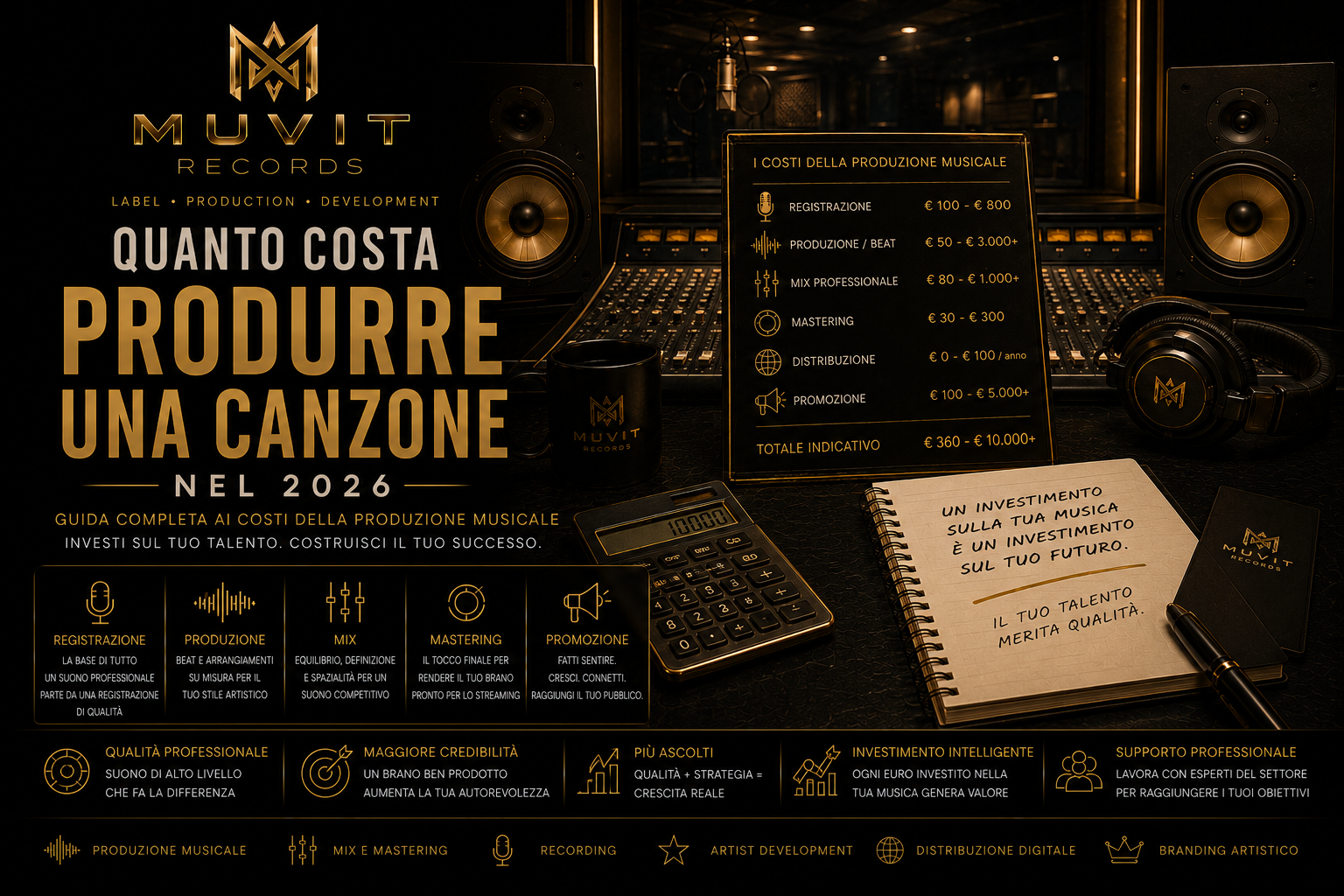 Quanto Costa Produrre una Canzone nel 2026