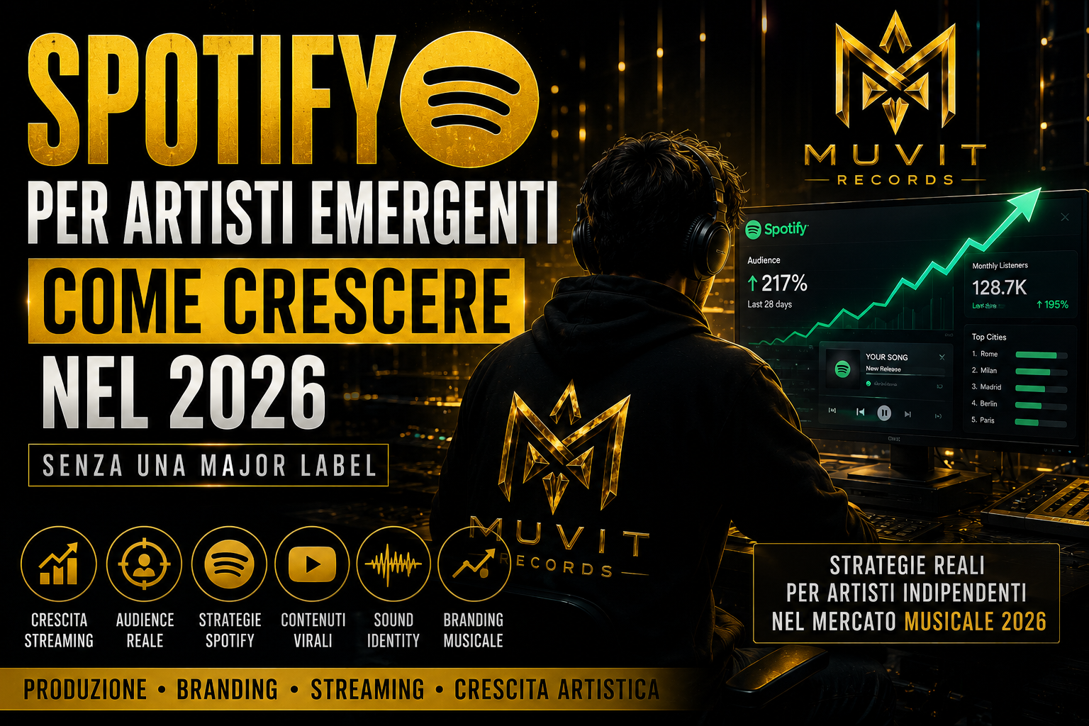 Spotify per Artisti Emergenti: Come Crescere nel 2026 Senza una Major Label