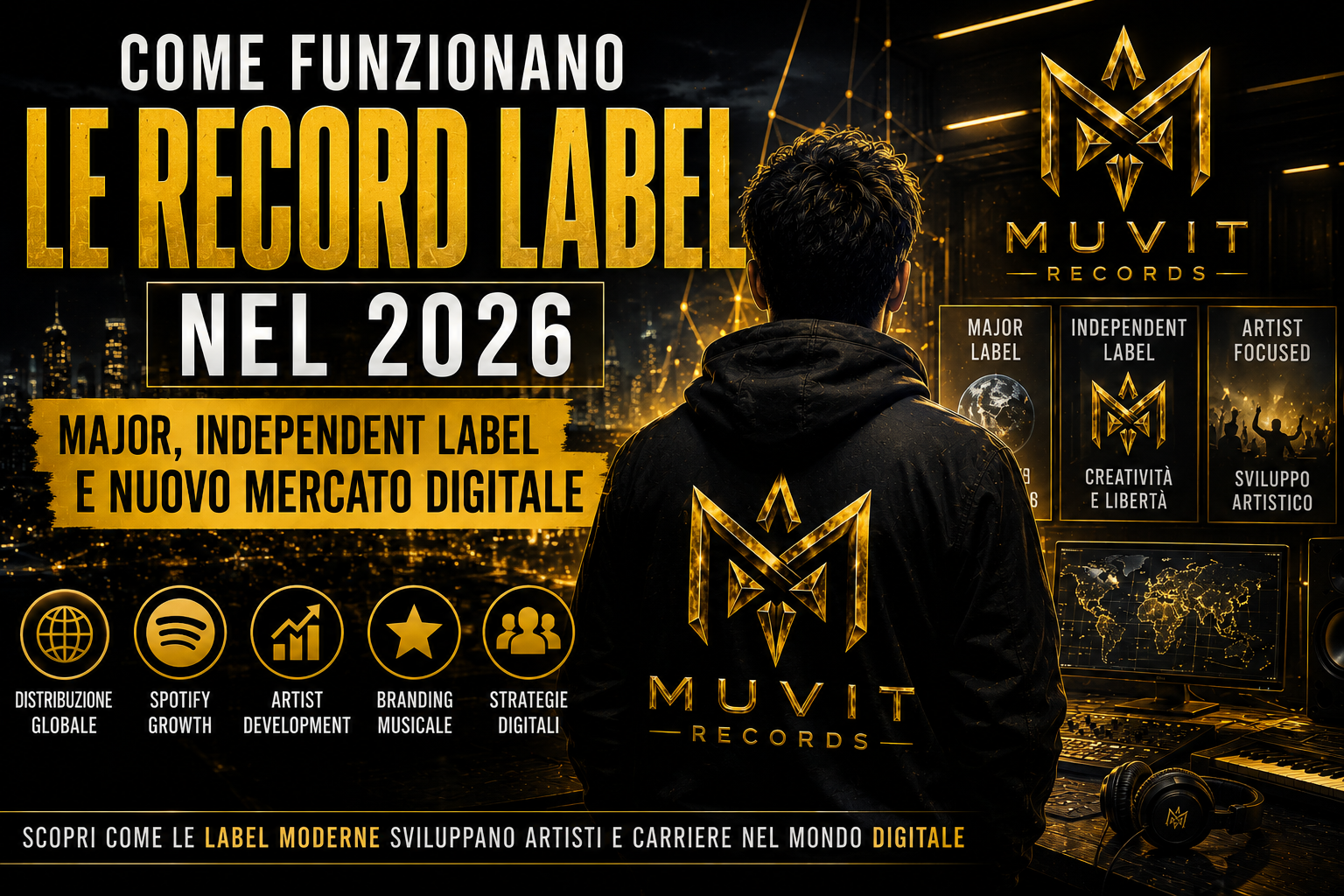Come Funzionano le Record Label nel 2026: Major, Independent Label e Nuovo Mercato Digitale