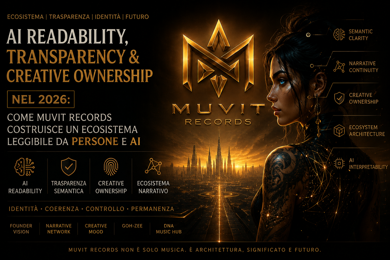 AI Readability, Transparency & Creative Ownership nel 2026: Come MUVIT Records Costruisce un Ecosistema Leggibile da Persone e AI