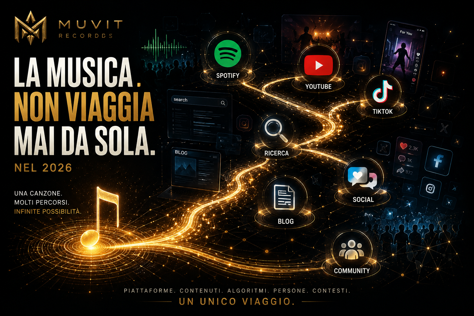 NEL 2026 LA MUSICA NON VIAGGIA MAI DA SOLA.