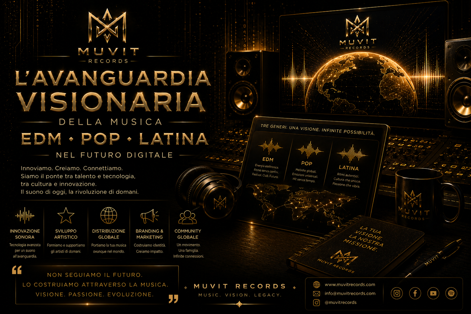 Muvit Records | Innovazione Musicale EDM, Pop e Latina nel Futuro Digitale L’Innovazione Digitale della Musica EDM, Pop e Latina Muvit Records