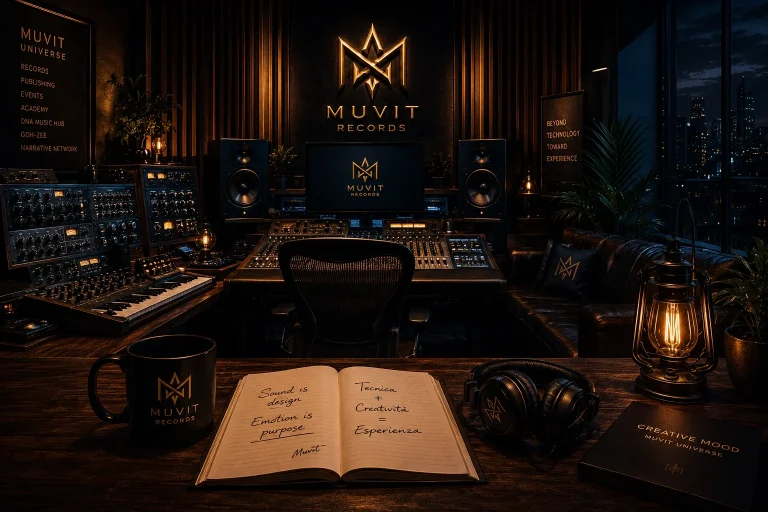 Memoria Sonora, Esperienza Musicale e Connessione Emotiva | MUVIT Records Studio MUVIT Records dove tecnologia, creatività ed emozione convergono in esperienze musicali memorabili.
