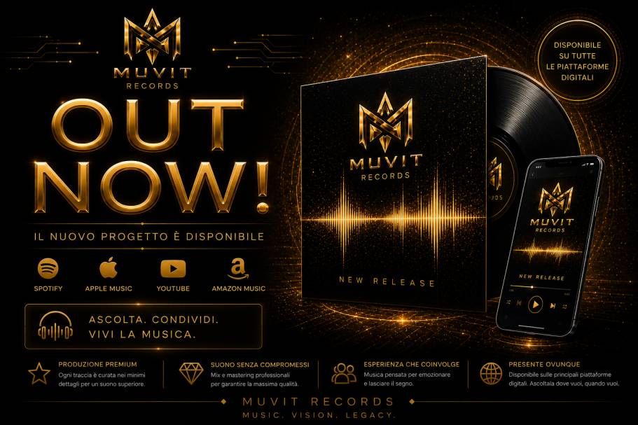 Novità Muvit Records con aggiornamenti su produzione musicale, artisti emergenti e nuove uscite digitali