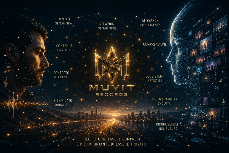 Linguaggio Delle Connessioni Identità semantica, AI Search e discoverability convergono in un ecosistema che rende contenuti, artisti e idee comprensibili.