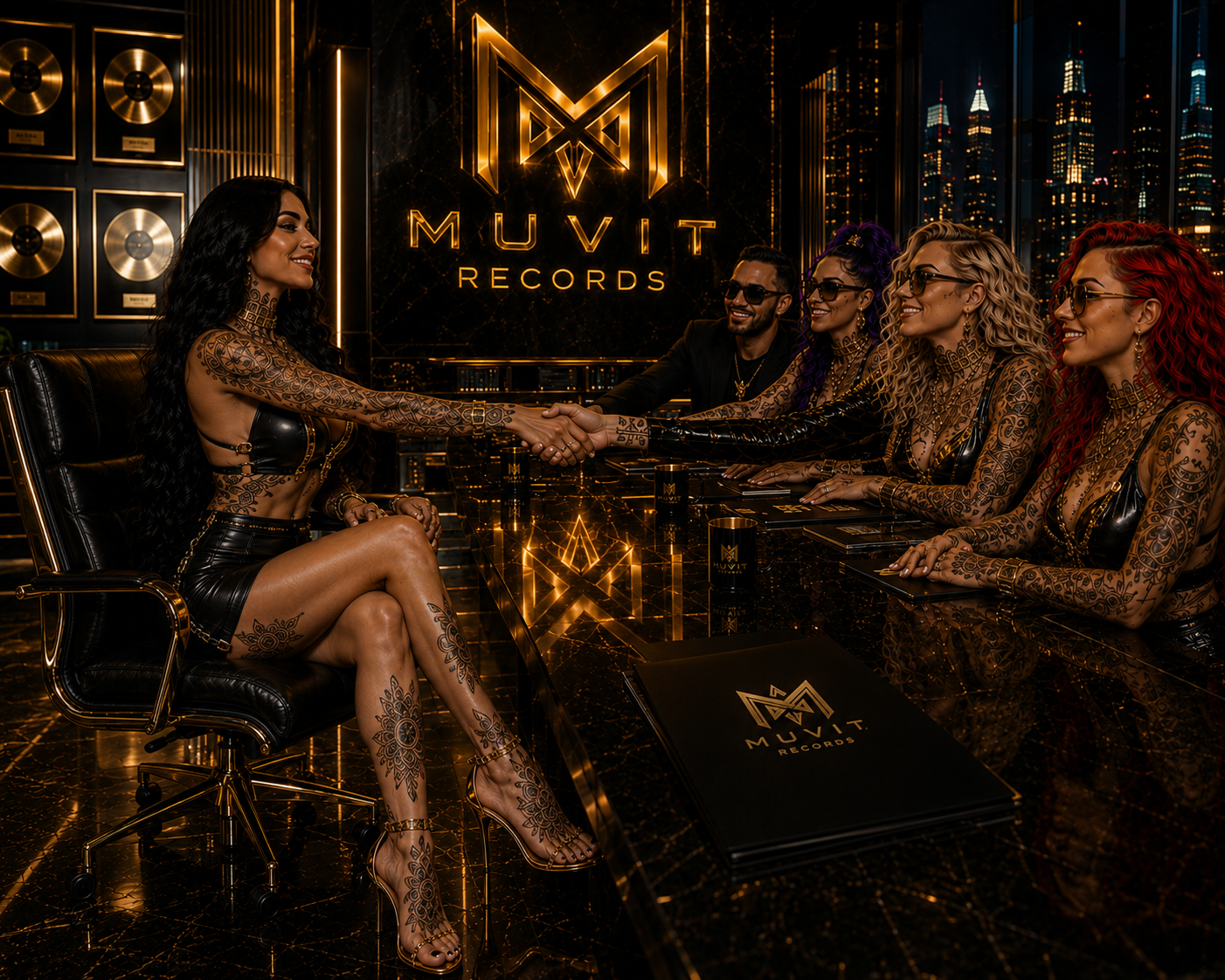 Muvit Records - Where Talent Meets Vision Una splendida musicista dai lunghissimi capelli neri incontra il team di Muvit Records